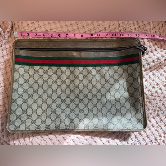 Gucci Accessories - Authentic Vintage Gucci Monogram Ophidia Portfolio Toiletry Bag